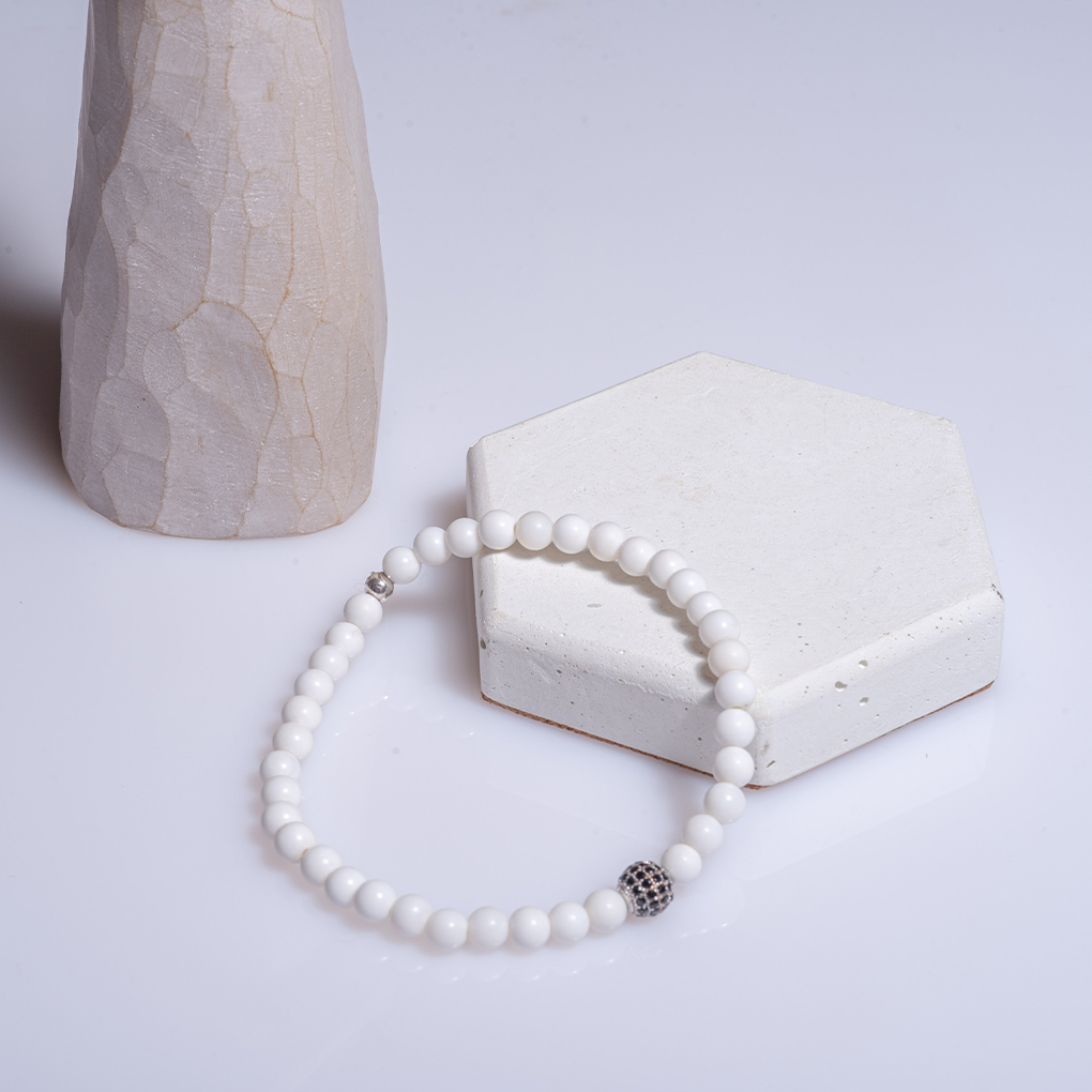 Βραχιόλι με λευκό όνυχα