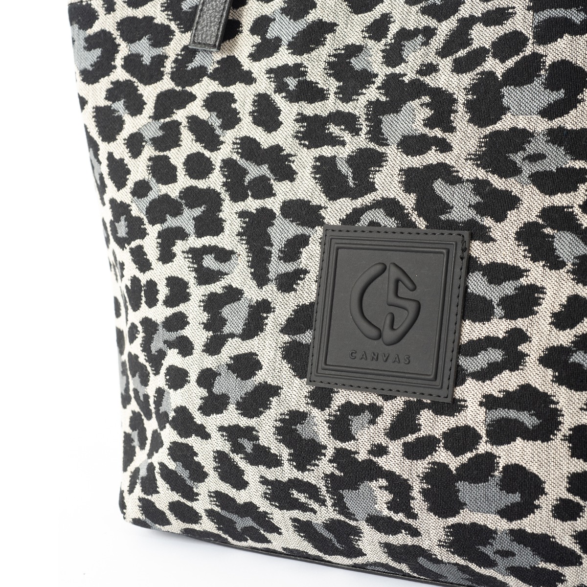 Τσάντα leopard CANVAS ATENE gray