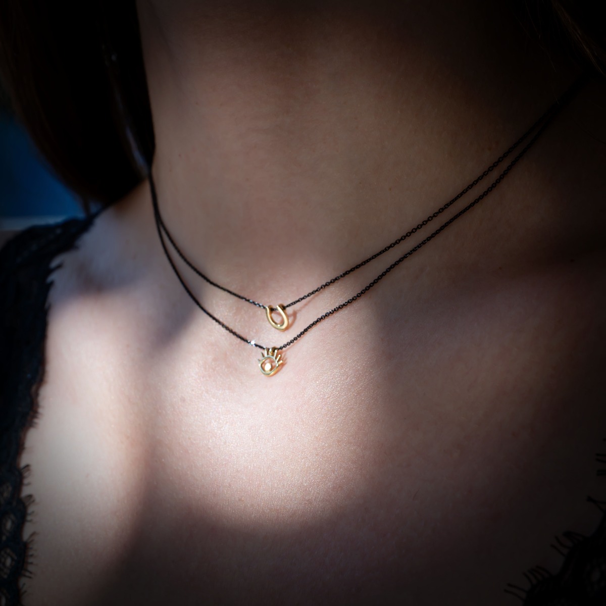 Κολιέ Πέταλο 14Κ