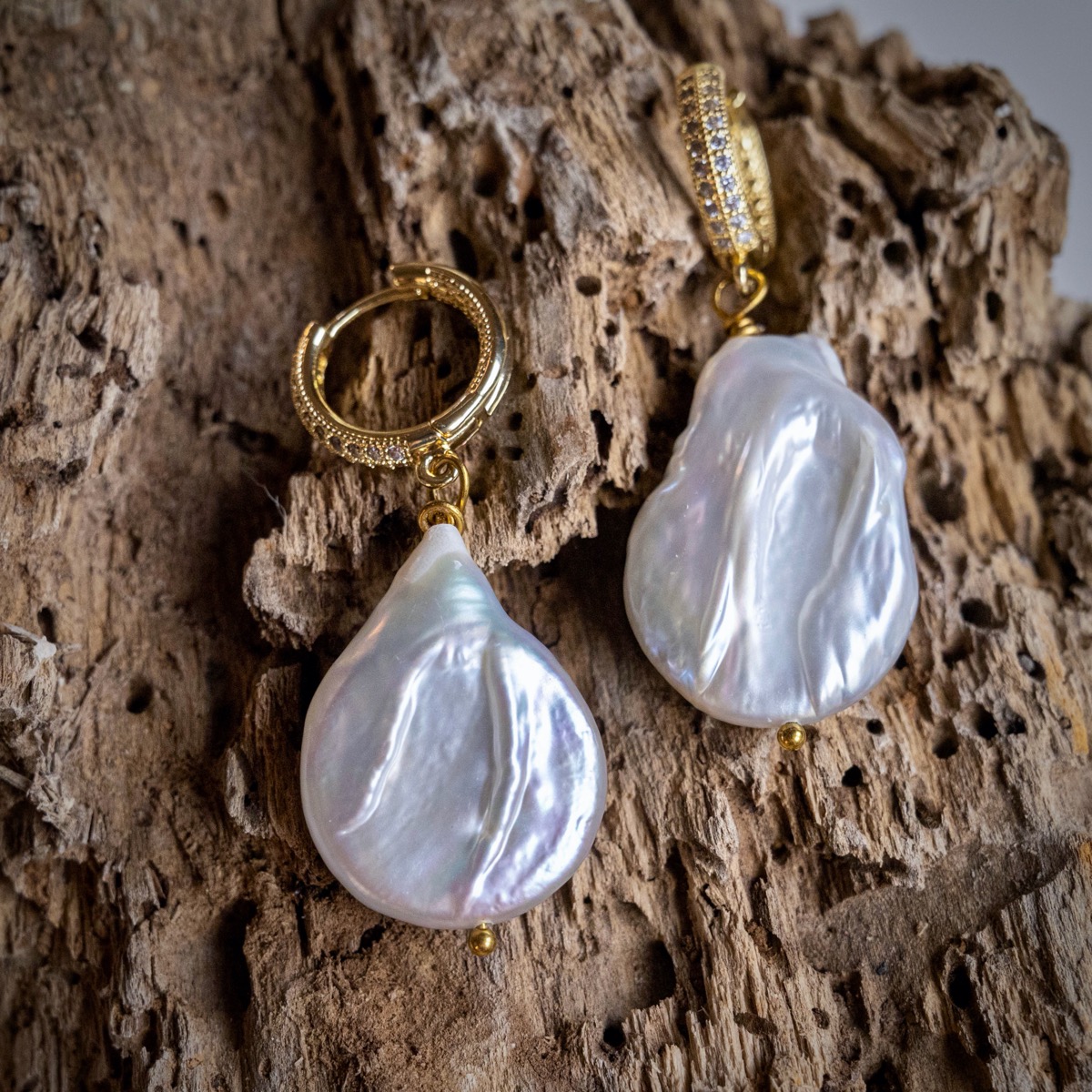 Σκουλαρίκια με μαργαριτάρι