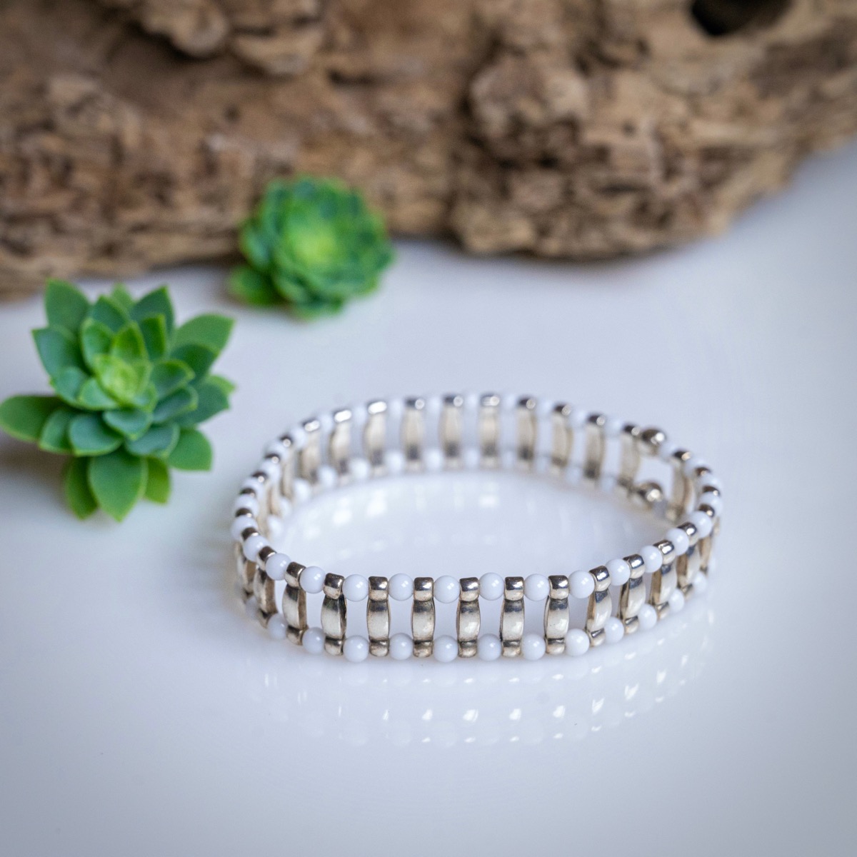 Βραχιόλι Οριάνα Λευκό