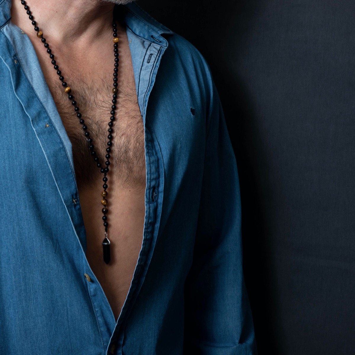 Κολιέ αντρικό Black Onyx