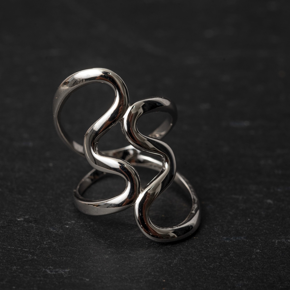 Ασημένιο Δαχτυλίδι καρδιές