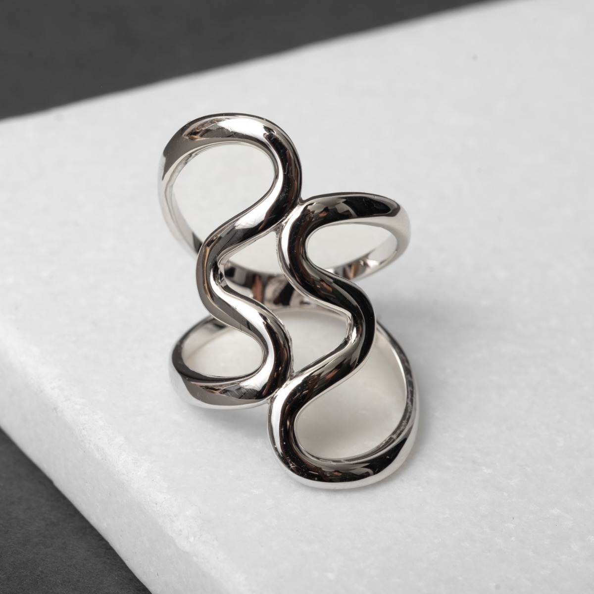 Ασημένιο Δαχτυλίδι καρδιές