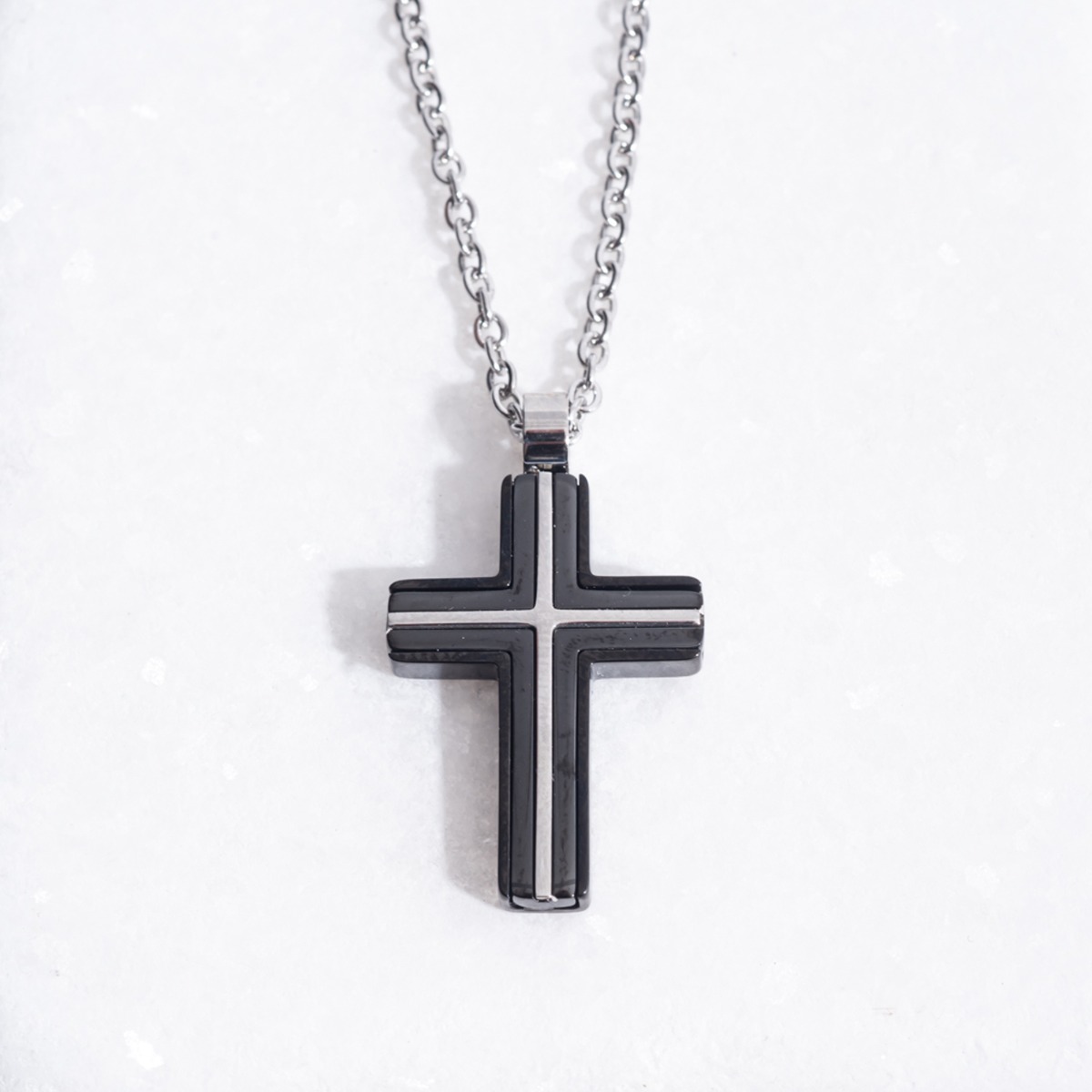 Ατσάλινος σταυρός μαύρος όνυχας.