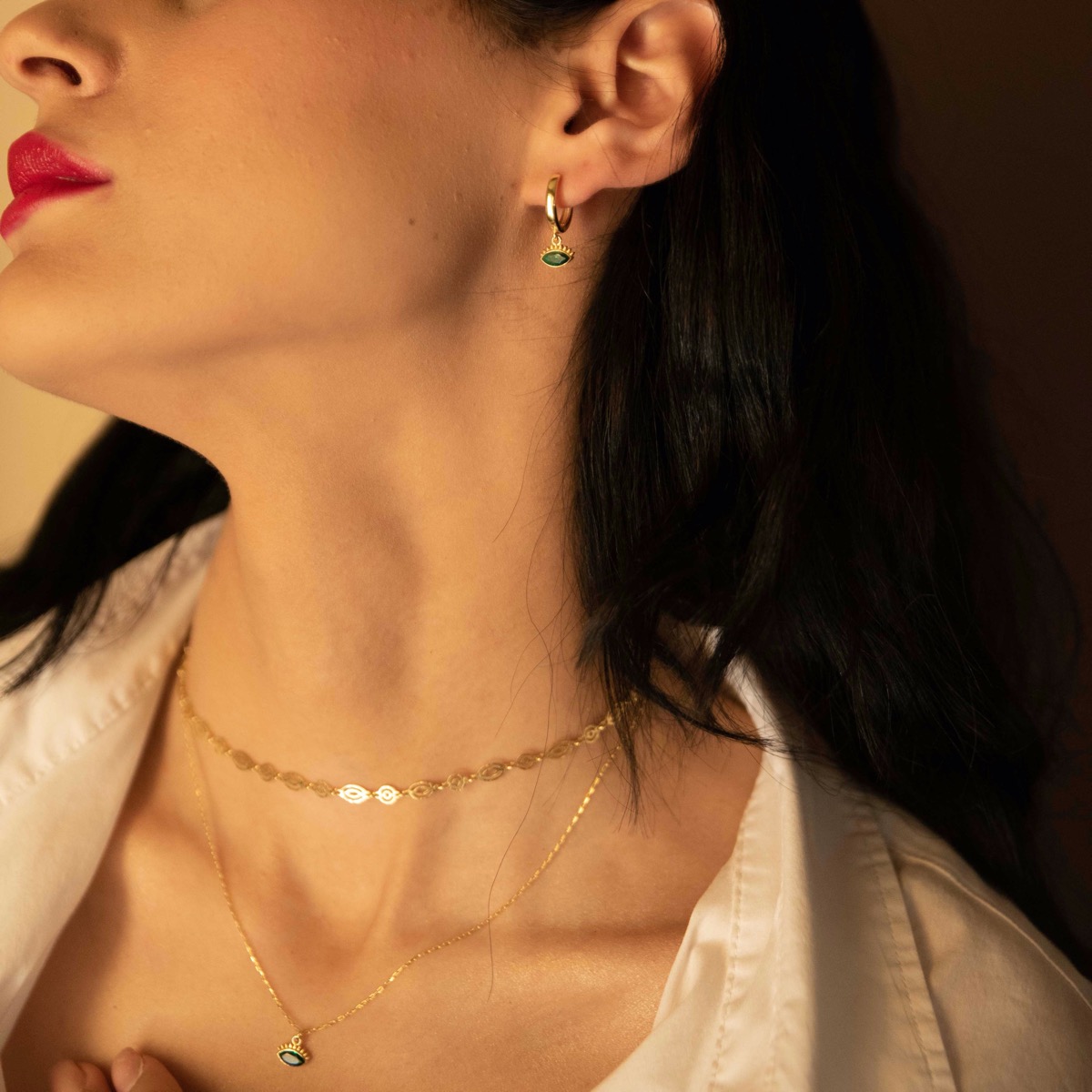 Σκουλαρίκια Αναϊς Green