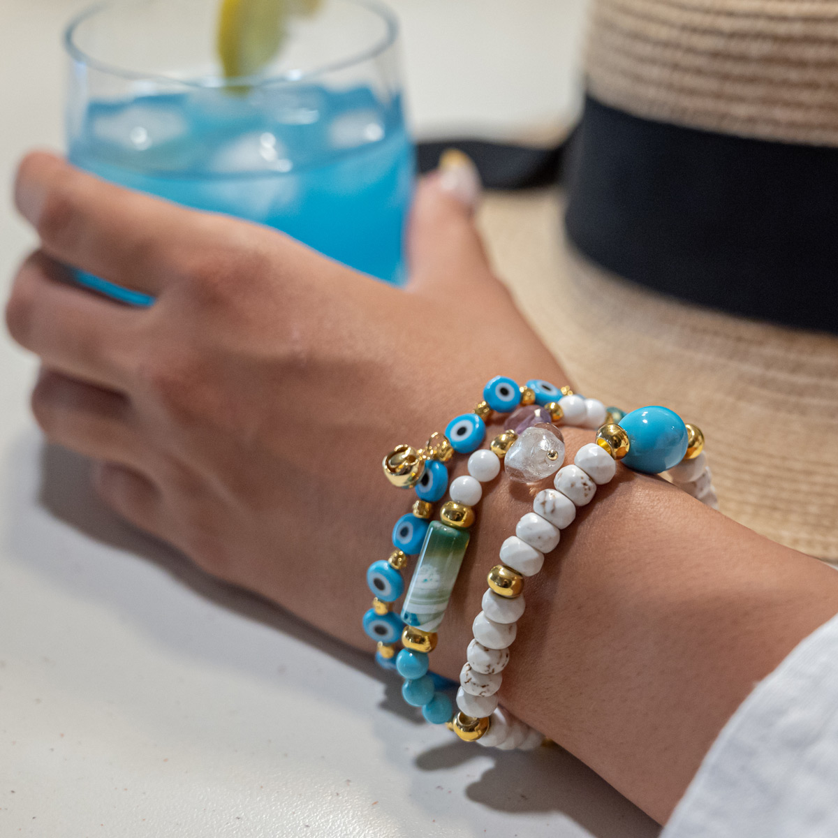 Βραχιόλι Howlite White