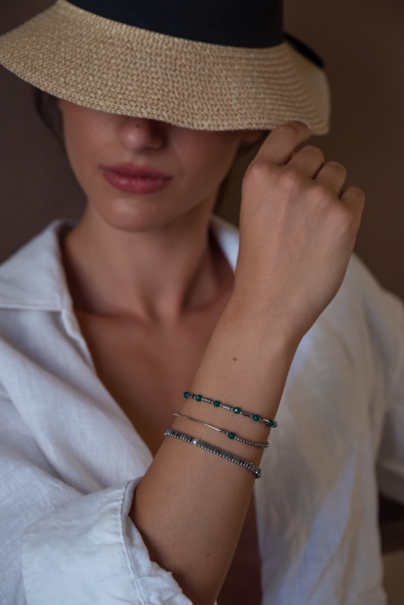 Βραχιόλι Αιματίτης με Νεφρίτη